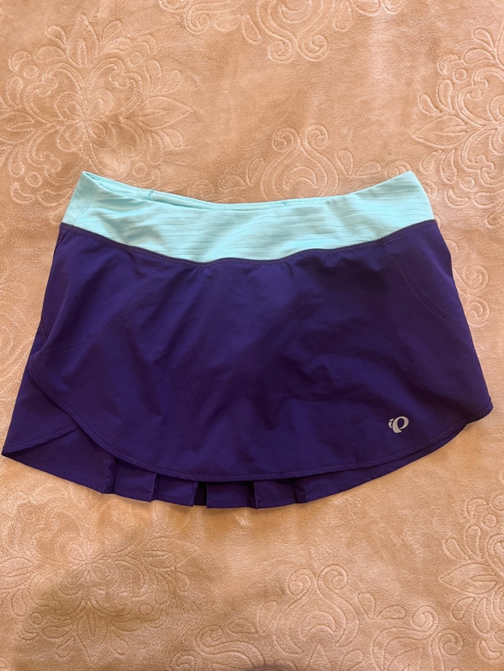 Pearl Izumi Purple Skort with Light Aqua Waistband